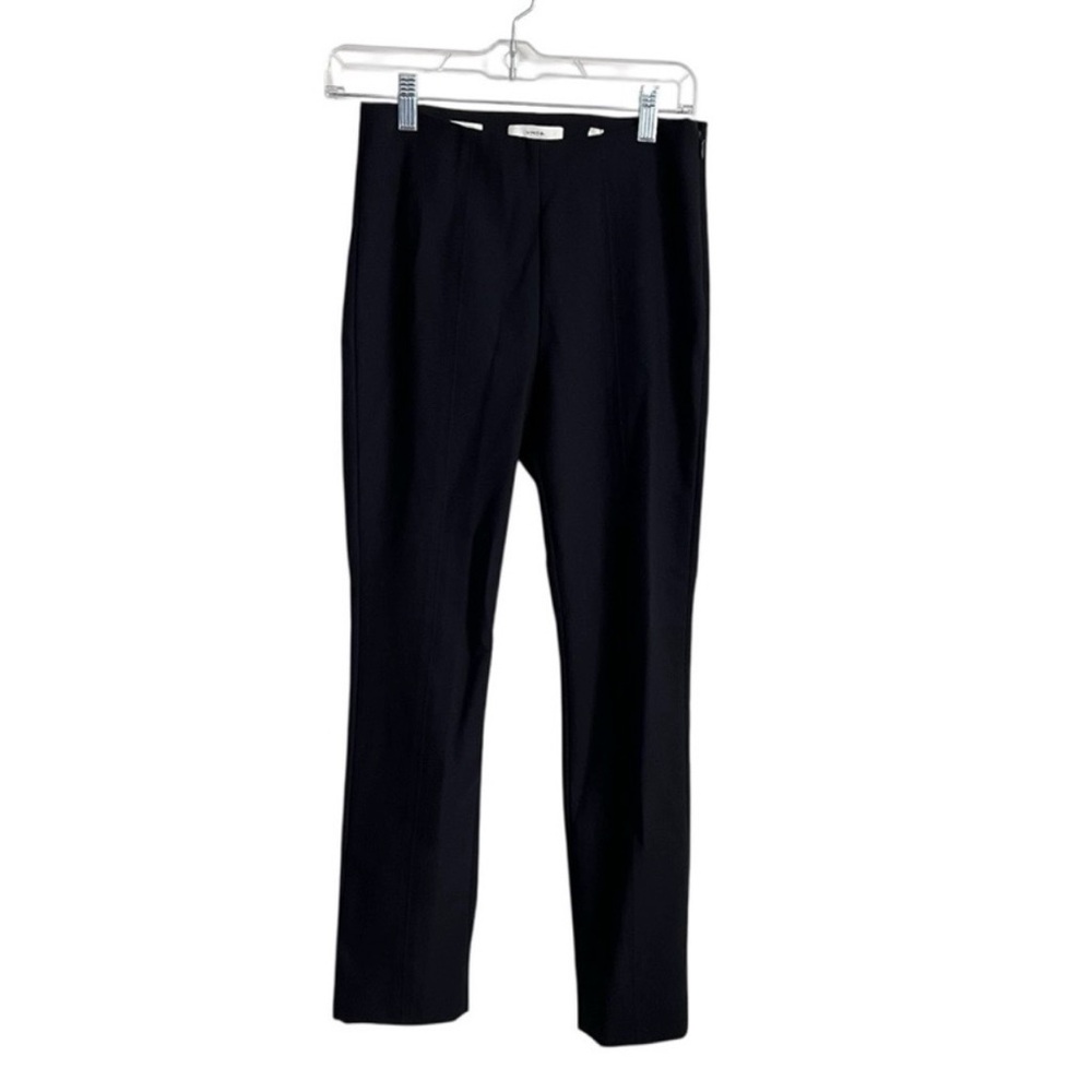 Vince Pants Navy Blue Stretch Zip Women’s Size Small Ankle Slim Leg Italy